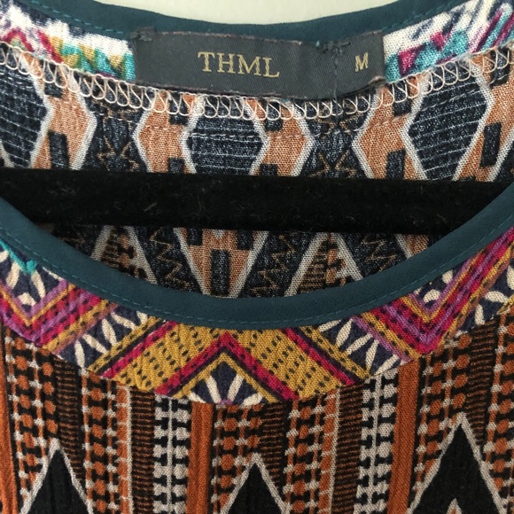THML ANTHROPOLOGIE Tribal Tank Dress Size Medium - Picture 5 of 5
